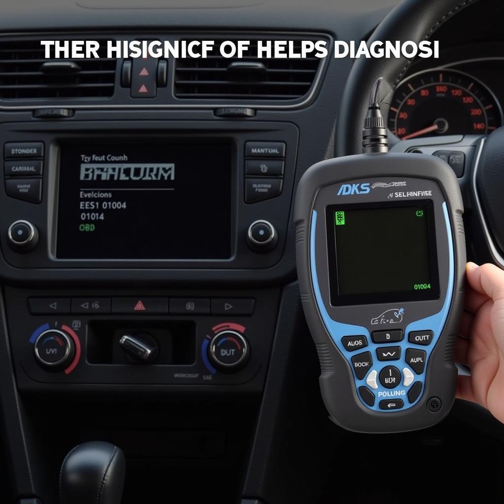 Using a diagnostic scanner to retrieve VW fault codes