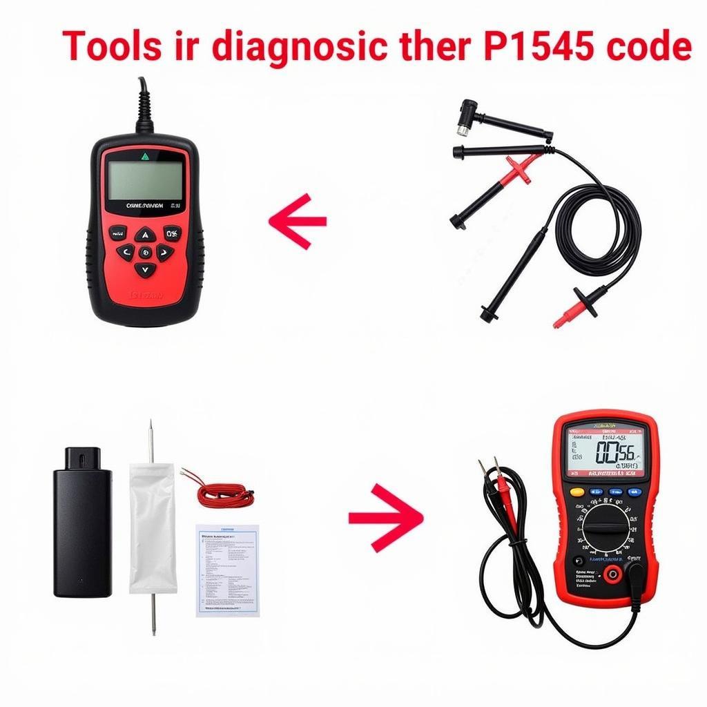 OBD-II Scanner and Multimeter for Diagnosing P1545