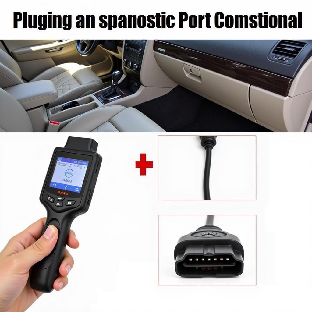 Using an OBD-II scanner to diagnose check engine codes on a 2004 VW Jetta