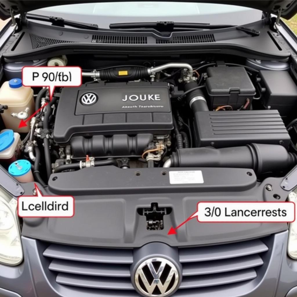 2004 VW Jetta TDI Engine Bay