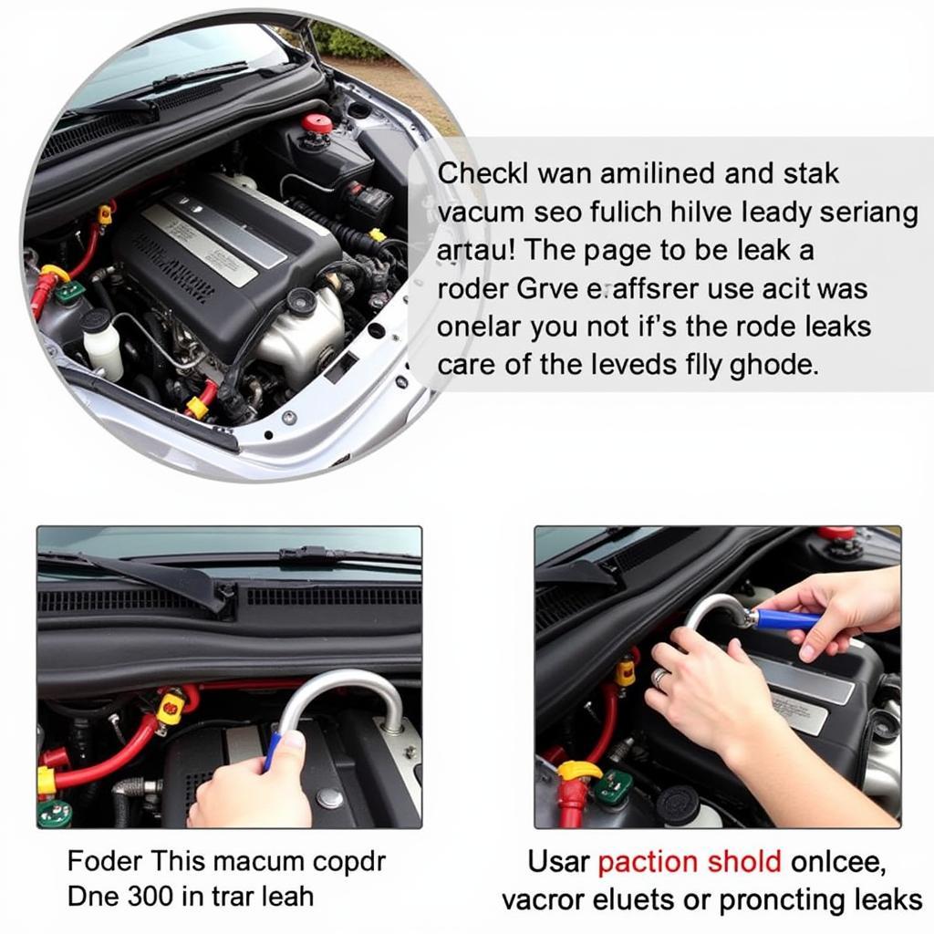 Inspecting Vacuum Lines for Leaks on a 2005 VW Beetle