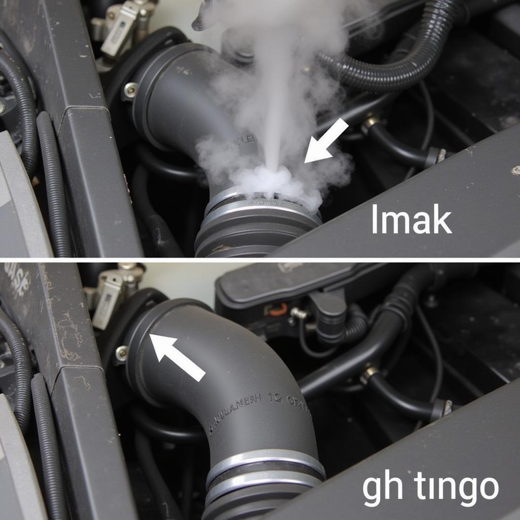 Performing a Smoke Test on a 2005 VW Jetta 2.5 Engine