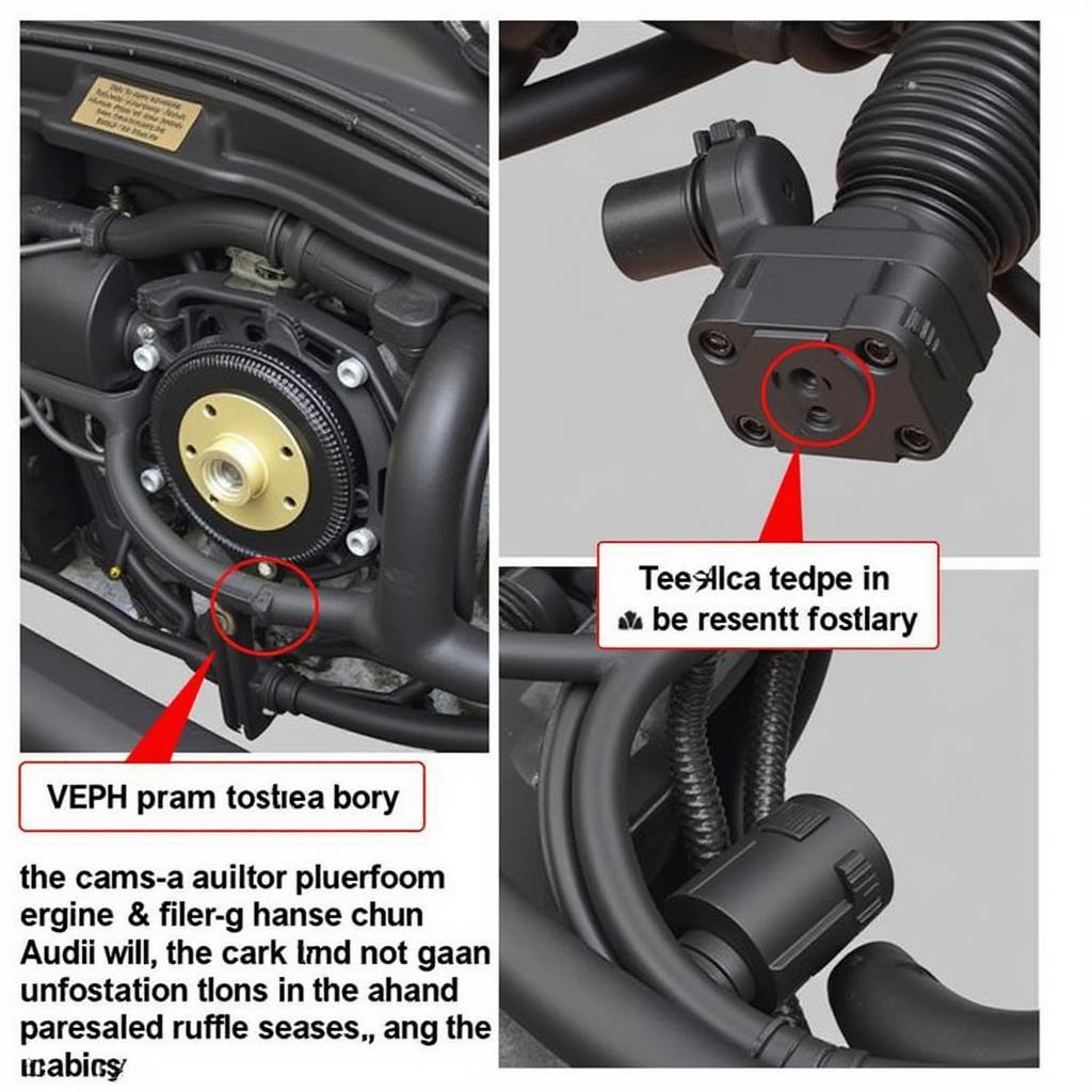 2006 Audi A8 Camshaft Position Sensor and Related Components