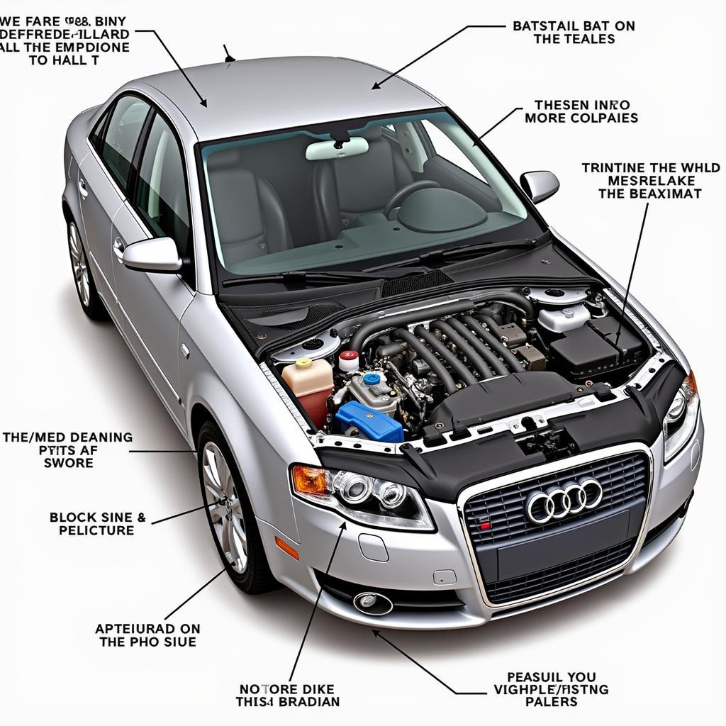 2007 Audi A4 2.0T Engine Bay