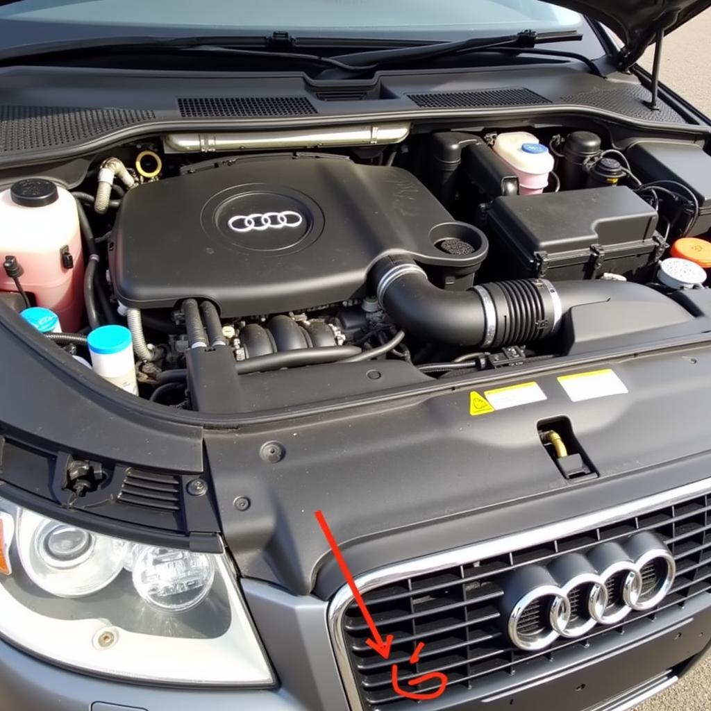 2008 Audi A4 Engine Bay