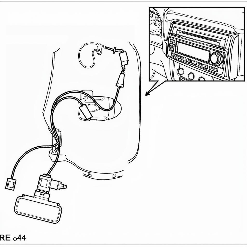 Wiring diagram and fuse location for a 2008 VW Golf radio.