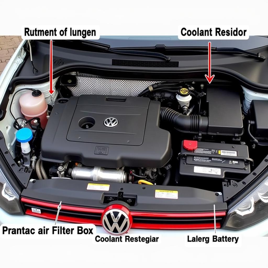 2014 VW GTI Engine Bay