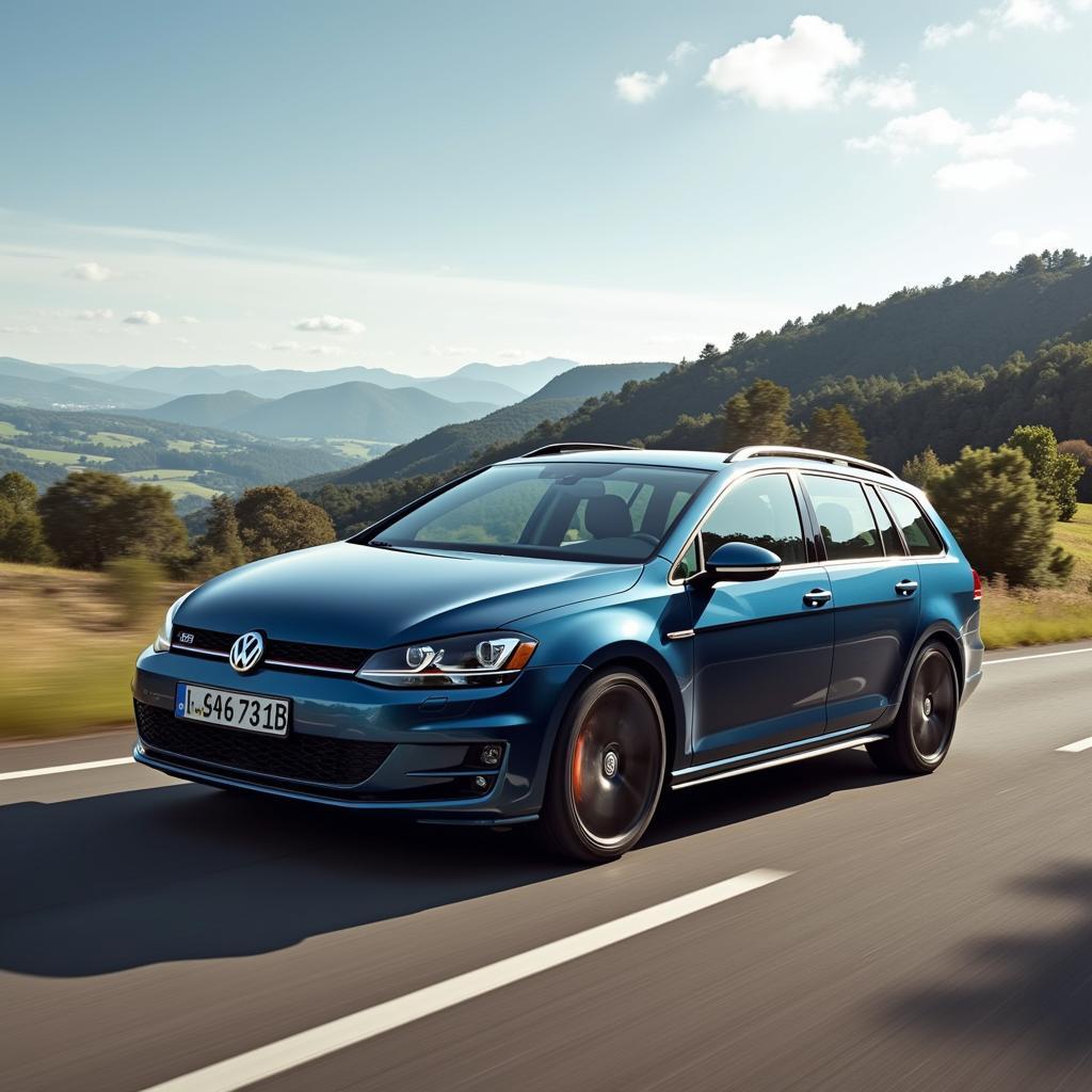 2015 Volkswagen Golf Sportwagen TDI on the Road