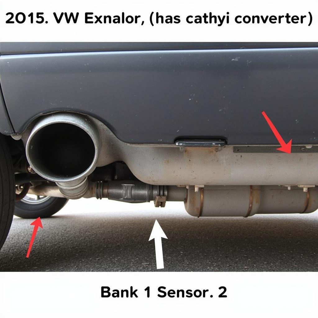 2015 VW Beetle 1.8L Oxygen Sensor Location Bank 1 Sensor 2