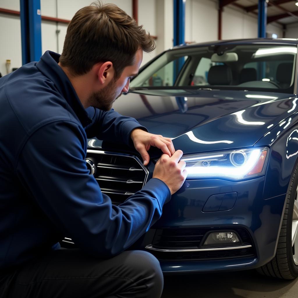 Adjusting Audi A4 B7 Headlight Beam Level