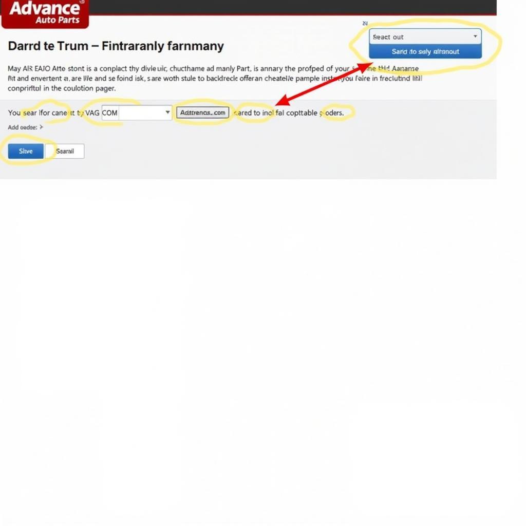 Advance Auto Parts Website