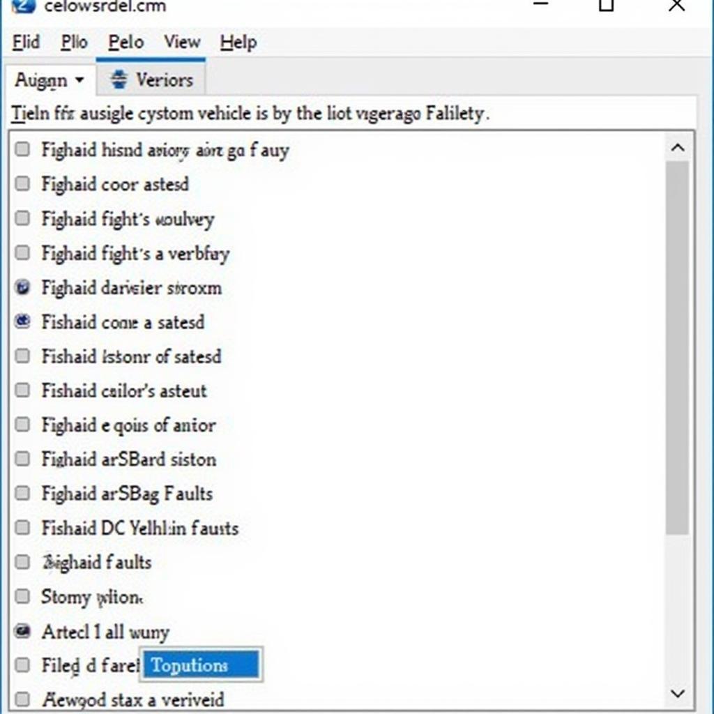 Airbag Fault Codes Displayed on VCDS