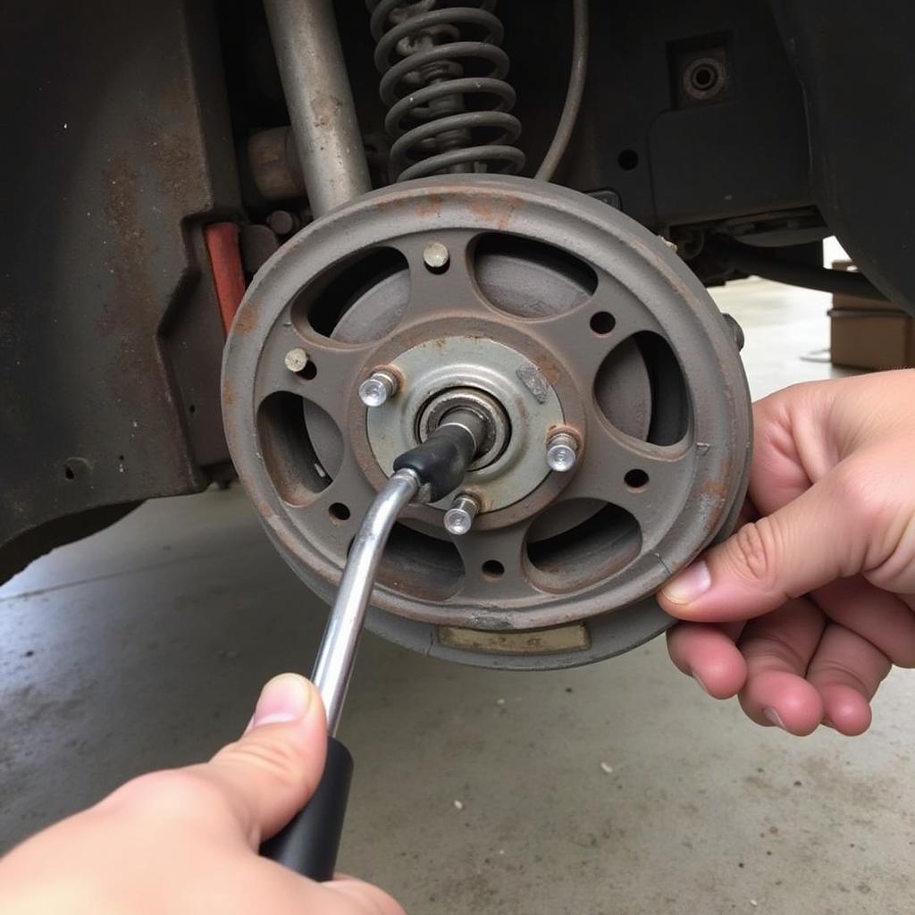 Removing the Brake Caliper from an Audi A3