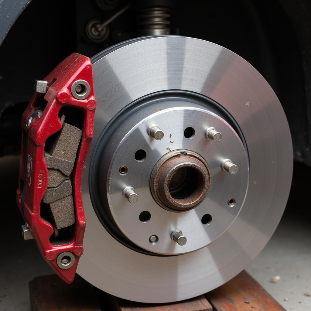 New Brake Pads Installed on an Audi A3