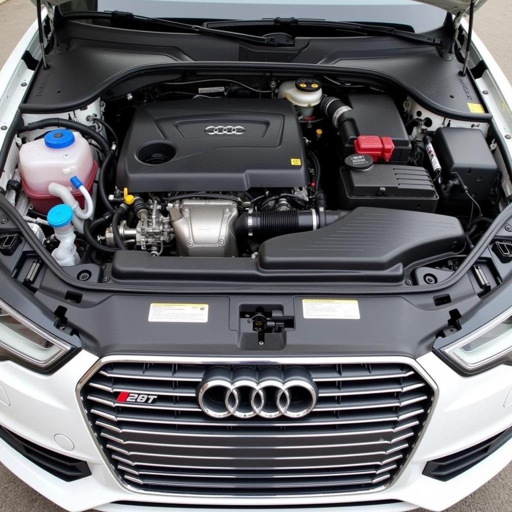 Audi A4 2.0T engine bay