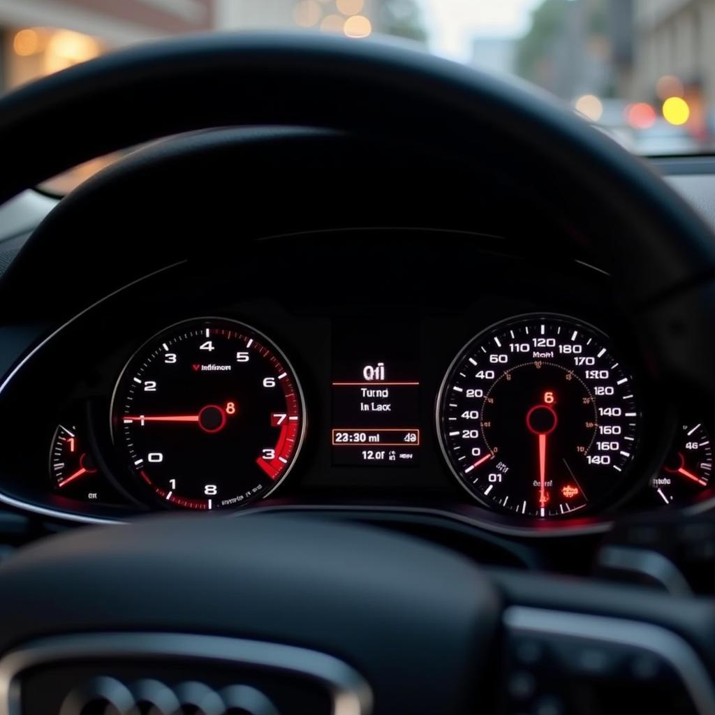 Airbag Warning Light on Audi A4 B7 dashboard