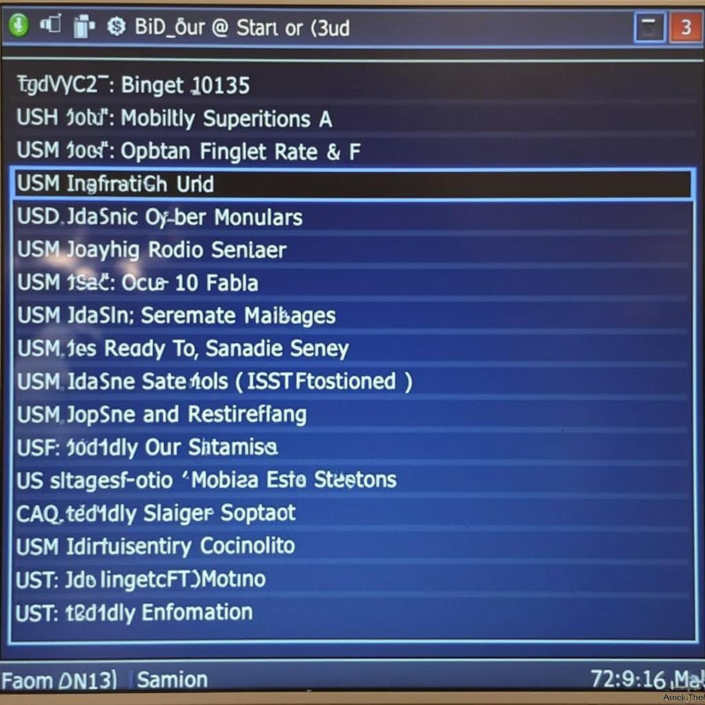 VCDS Software Screen for Audi A4 B7