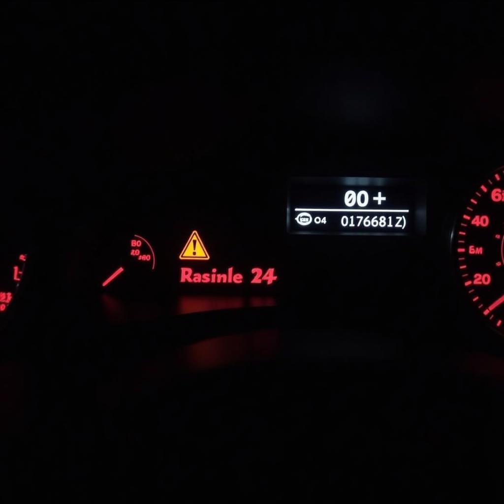 Audi A4 Dashboard Showing Error Code