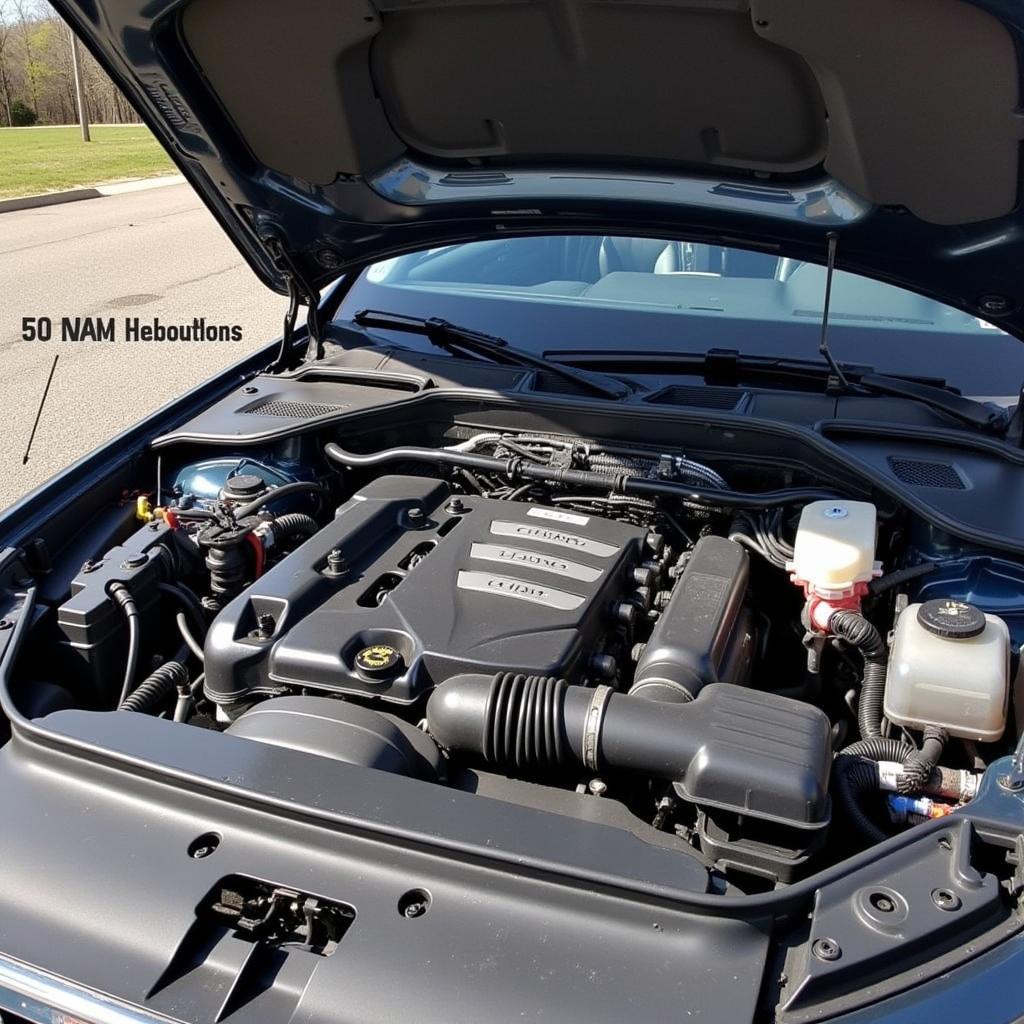 Audi A4 Engine Compartment