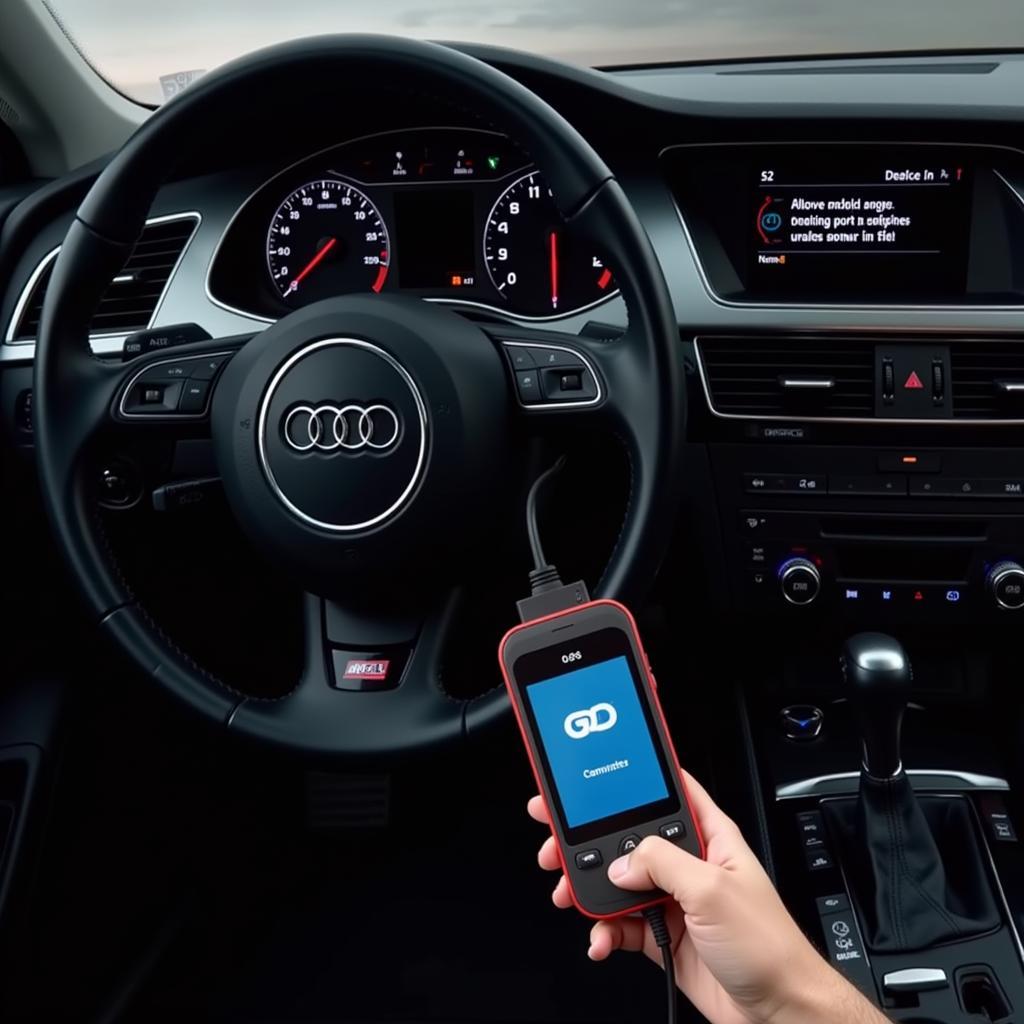 Using an OBD-II scanner on an Audi A4