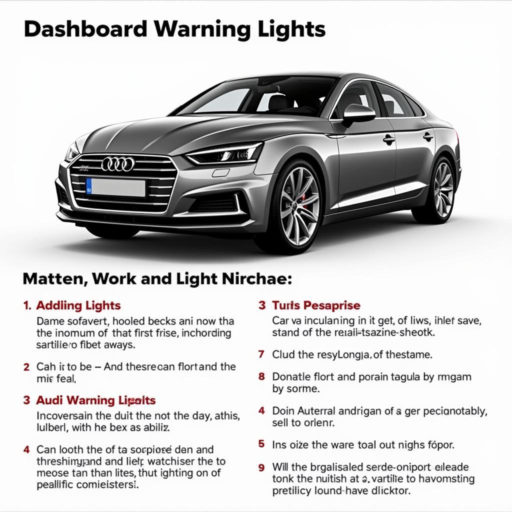 Audi A5 B8 Dashboard Warning Lights Explained