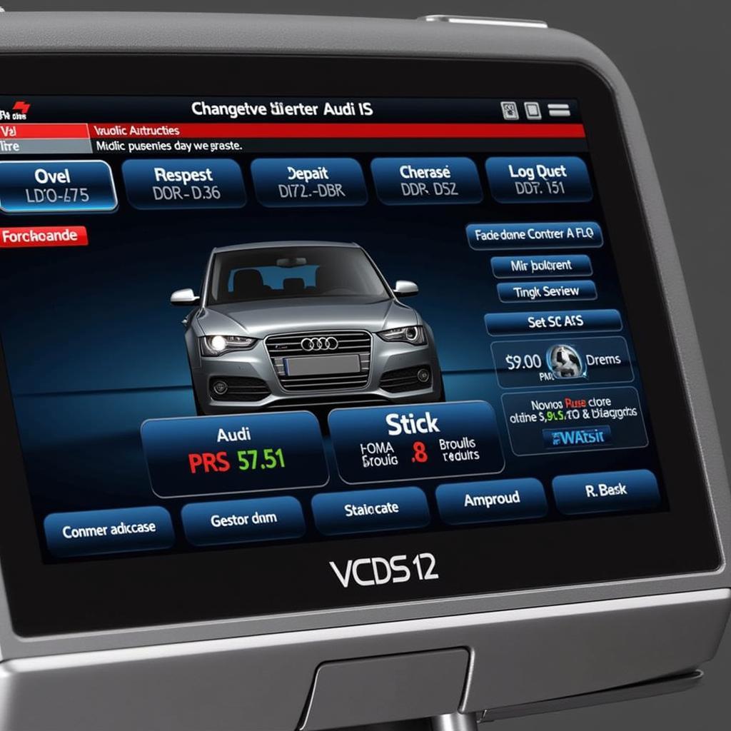 Audi A5 VCDS Software Dashboard