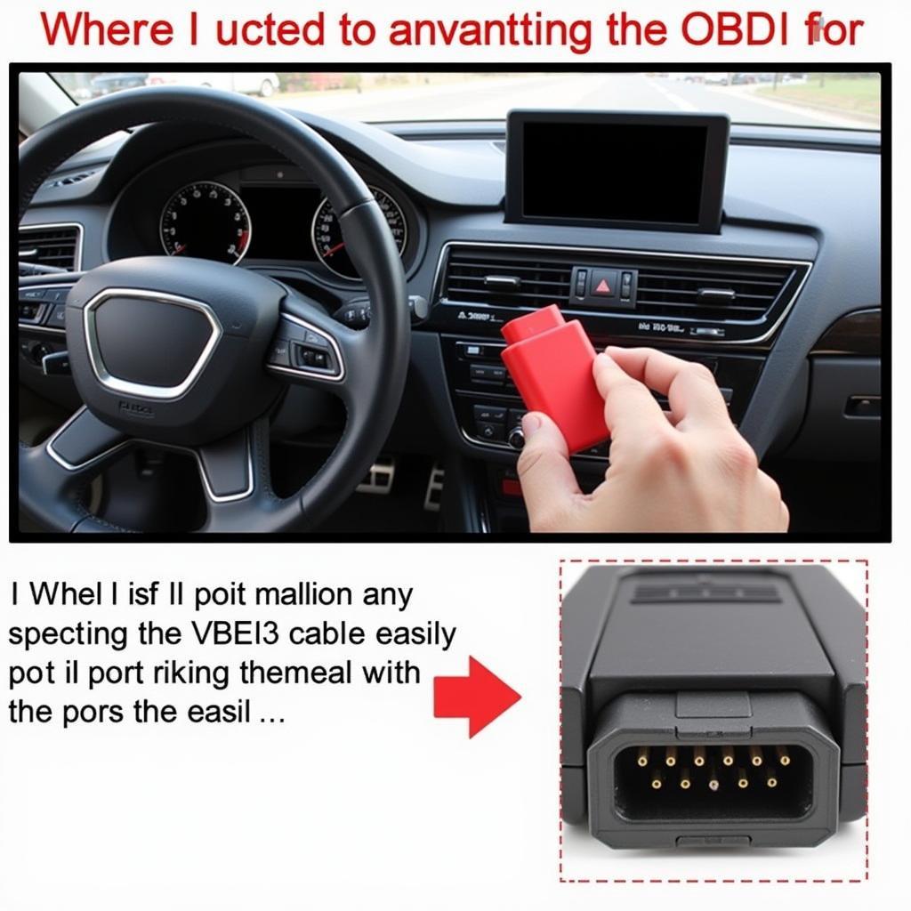 Audi A6 4F OBD Port Location