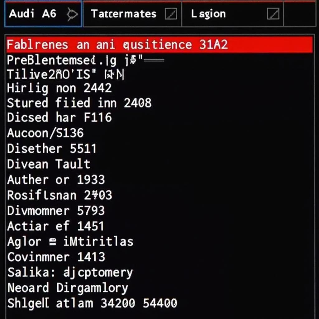 Audi A6 C6 VCDS Software Screenshot