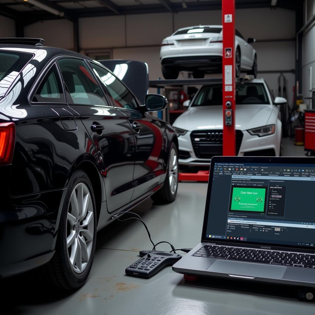 Audi A6 C7 Connected to VCDS for Diagnostics and Coding