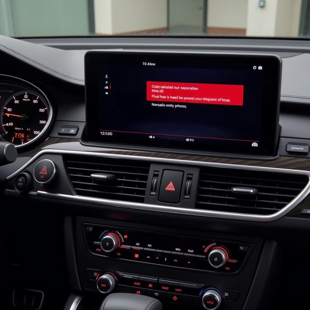 Audi A6 navigation system malfunction