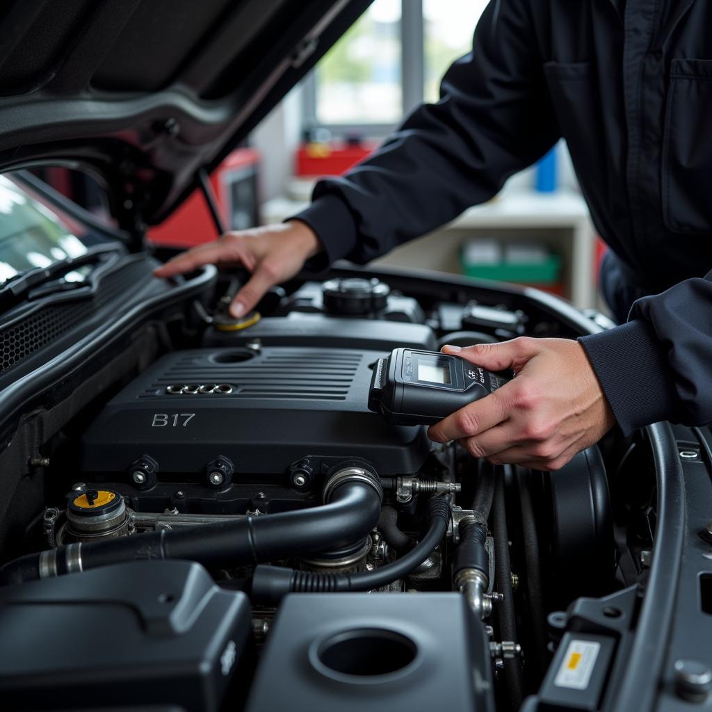 Audi B7 Engine Repair in Progress