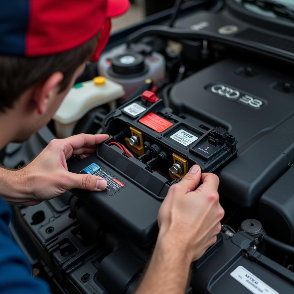 Replacing Audi B8 Battery