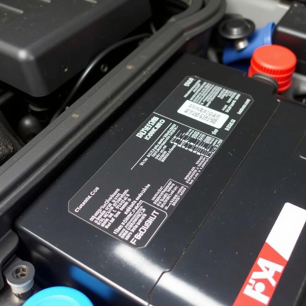 Audi B8 S4 Battery Code Location