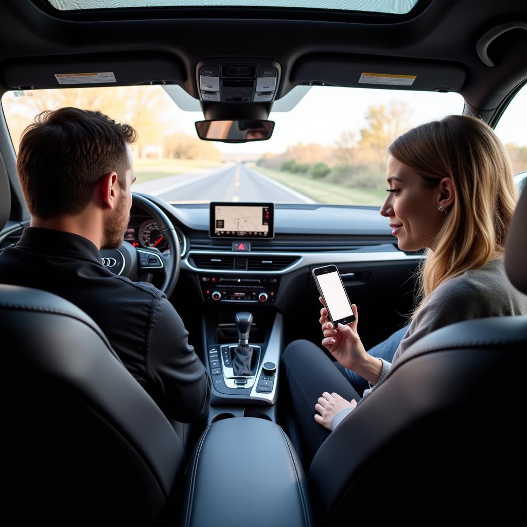 Audi Driving Experience: Instructor Providing Guidance