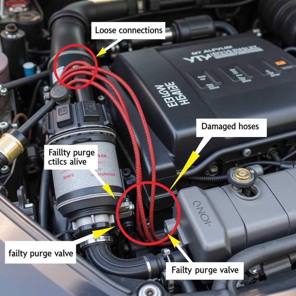 Components of an Audi EVAP System