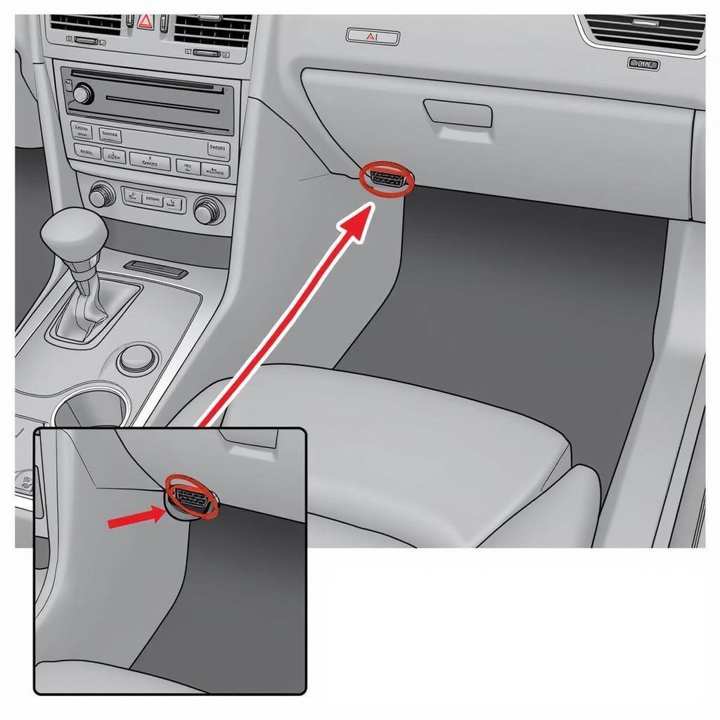 Audi OBD2 Port Location