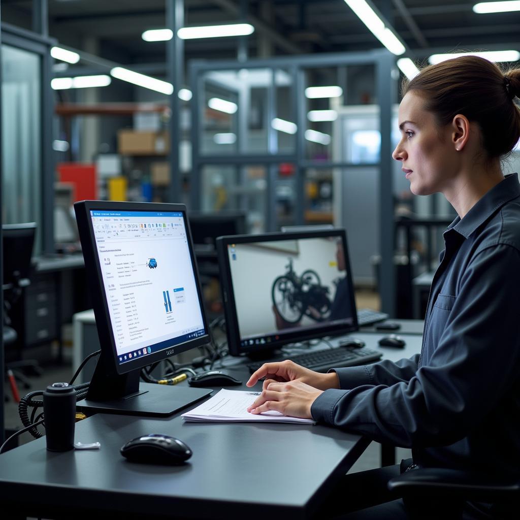 Audi Parts Specialist at Work