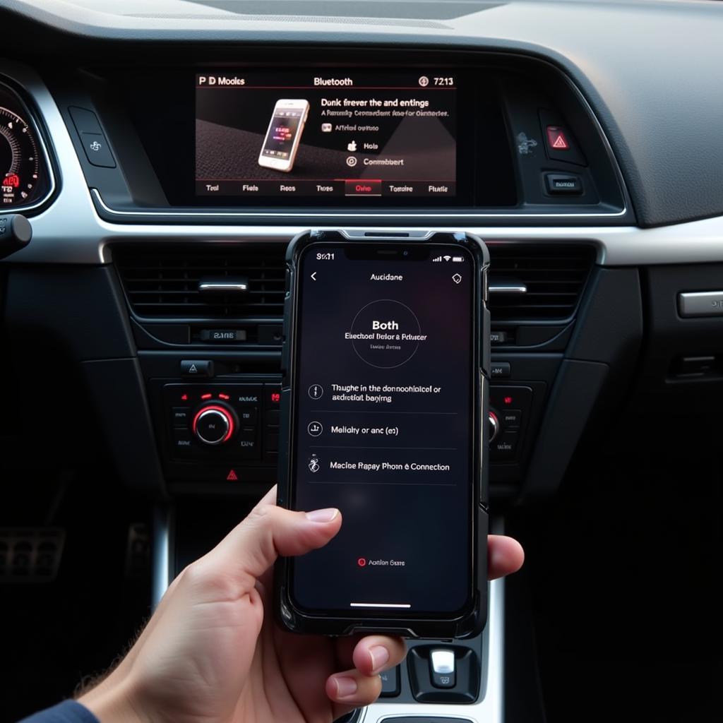 Audi Q5 Connected to Smartphone via Bluetooth