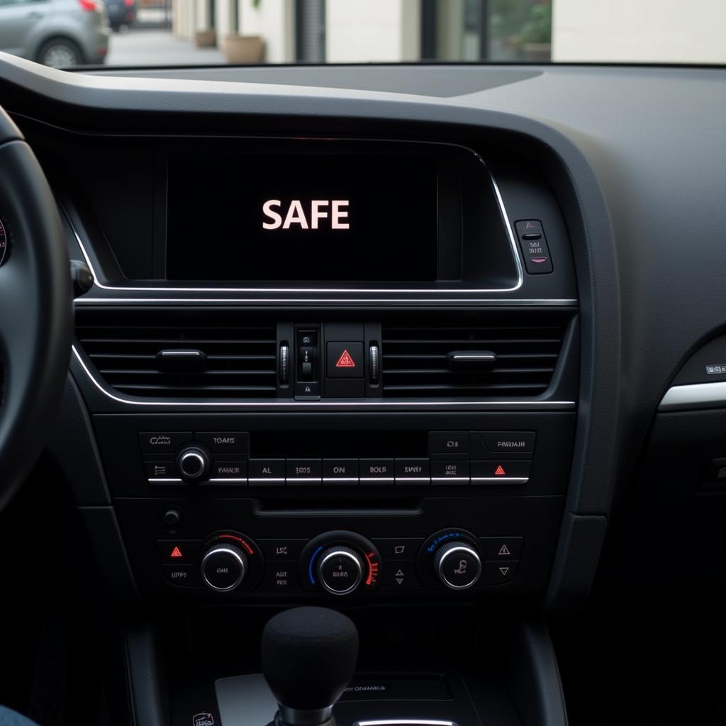 Audi Radio Displaying "SAFE" Mode