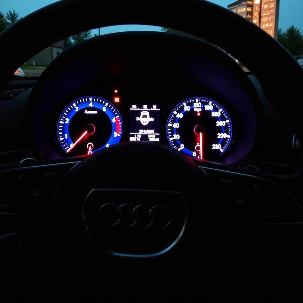 Audi RS3 Interior with Gauge Cluster