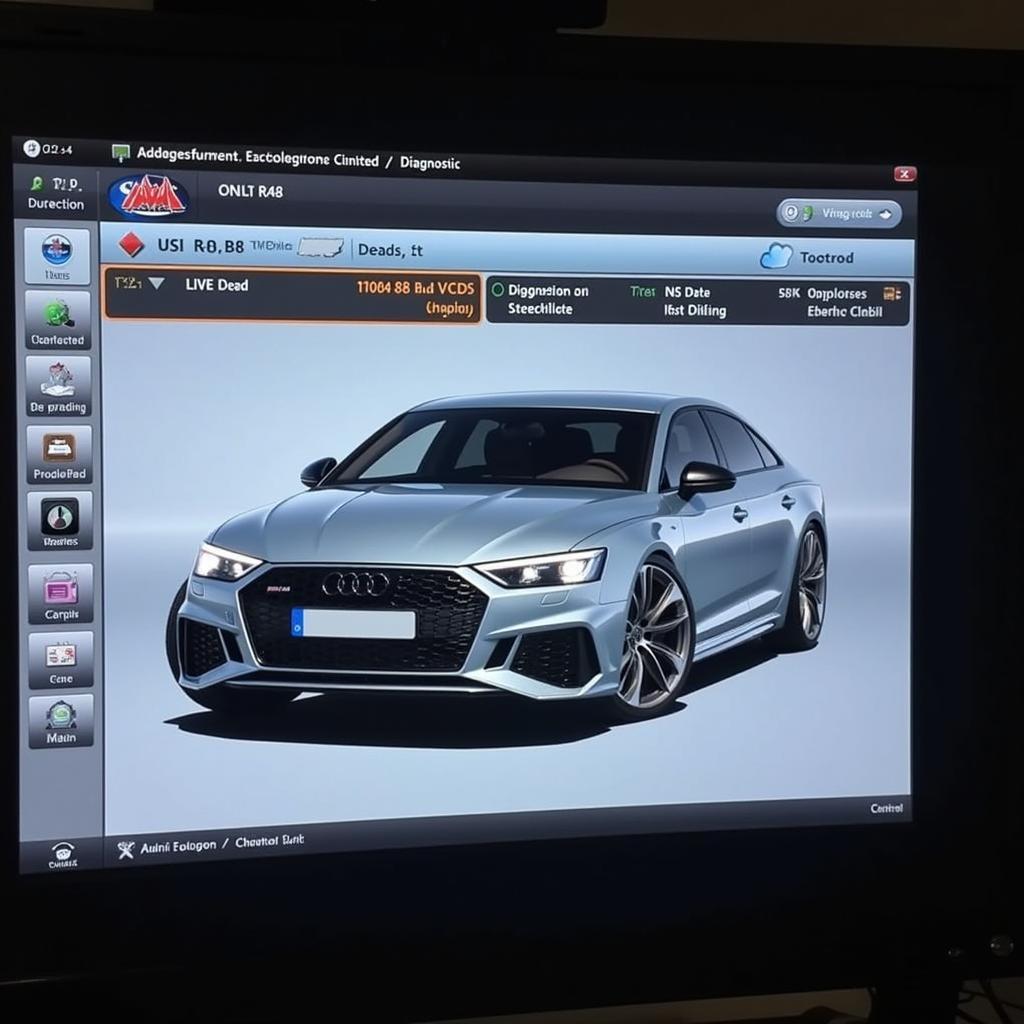 Audi RS4 B8 VCDS Software Interface