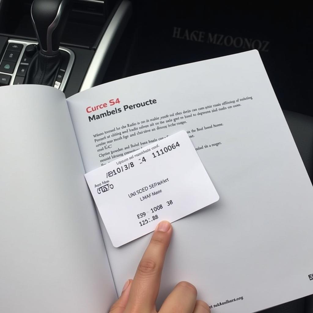 Audi S4 Owner's Manual with Radio Code Card