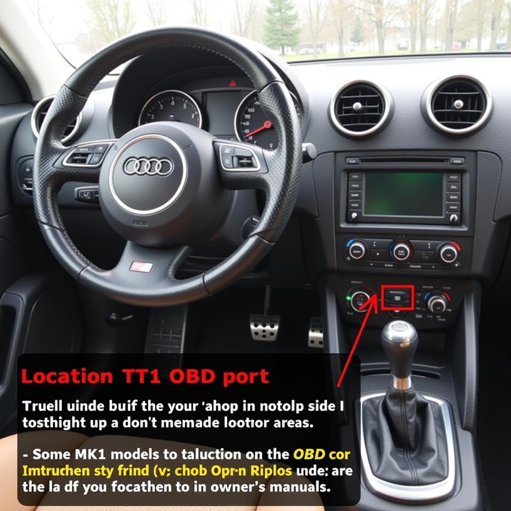 Audi TT MK1 OBD2 Connector Location