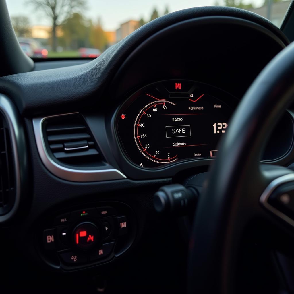 Audi TT Radio Display Showing "SAFE" Mode