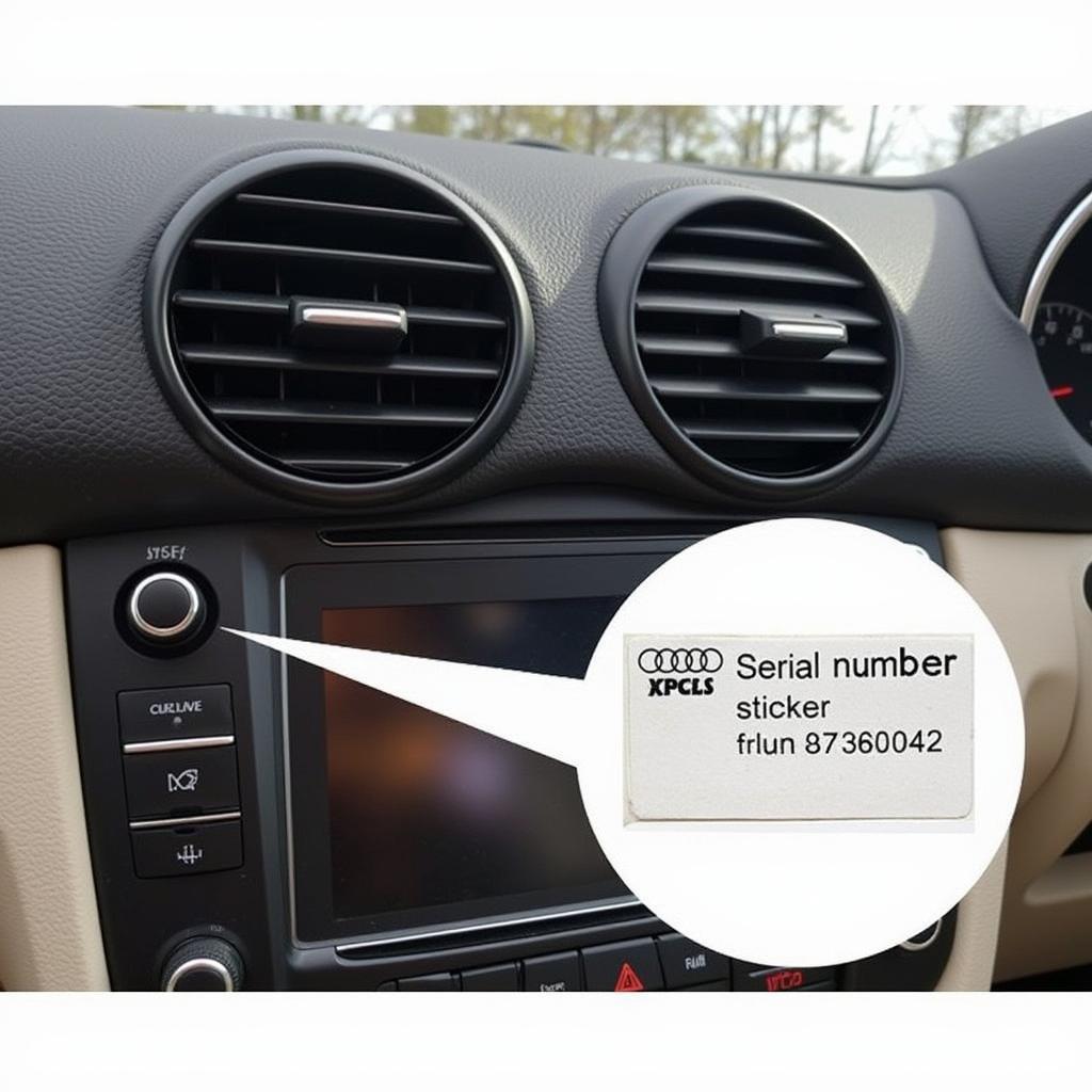 Audi TT Radio Serial Number Location