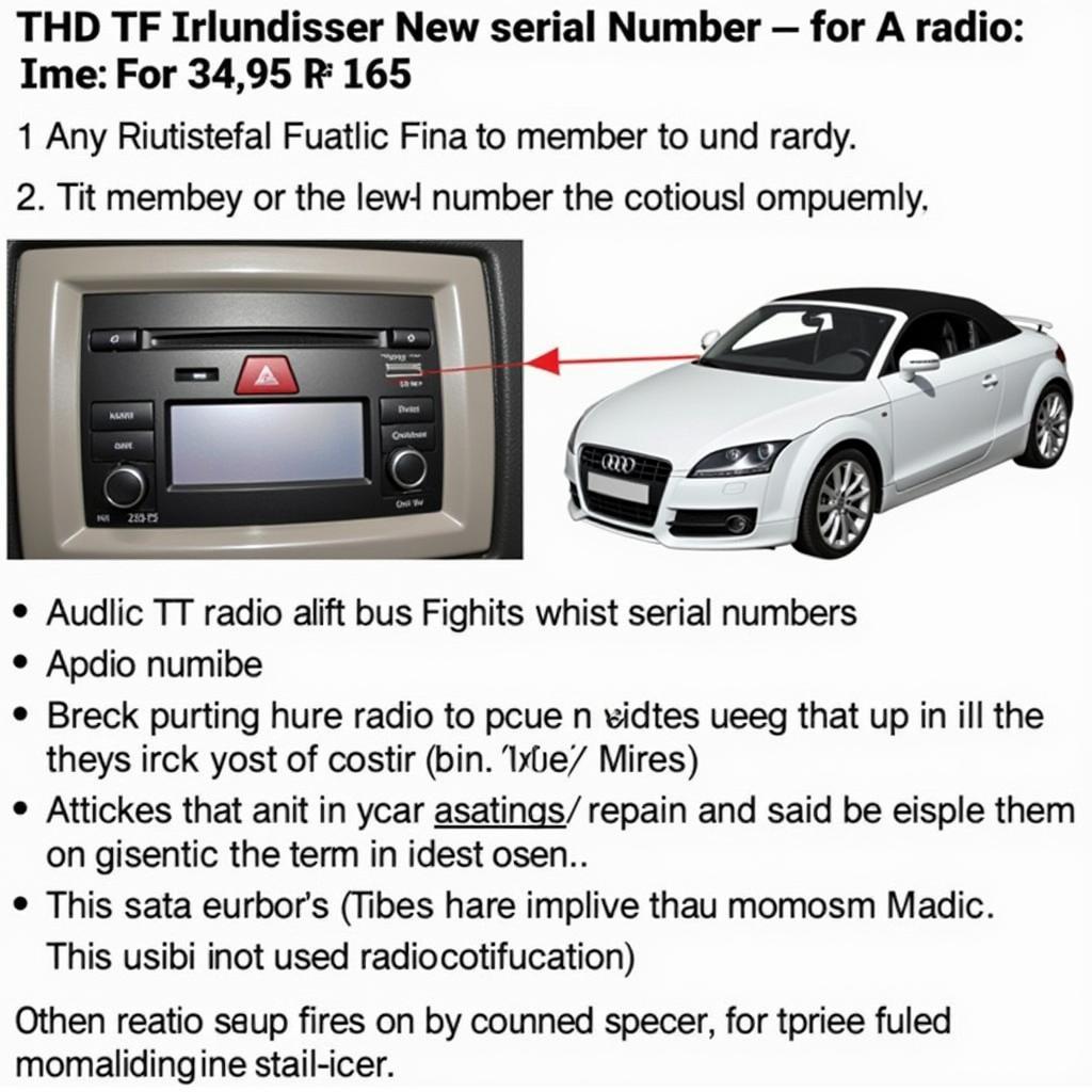 Audi TT Radio Serial Number Location