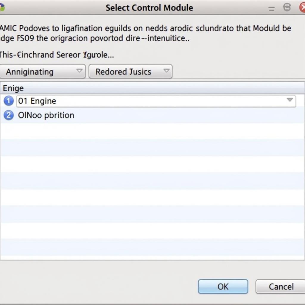 Audi TT VCDS Software Interface