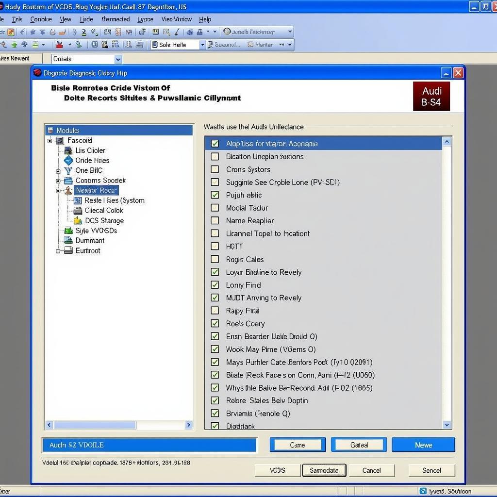 VCDS software interface displayed on a laptop screen