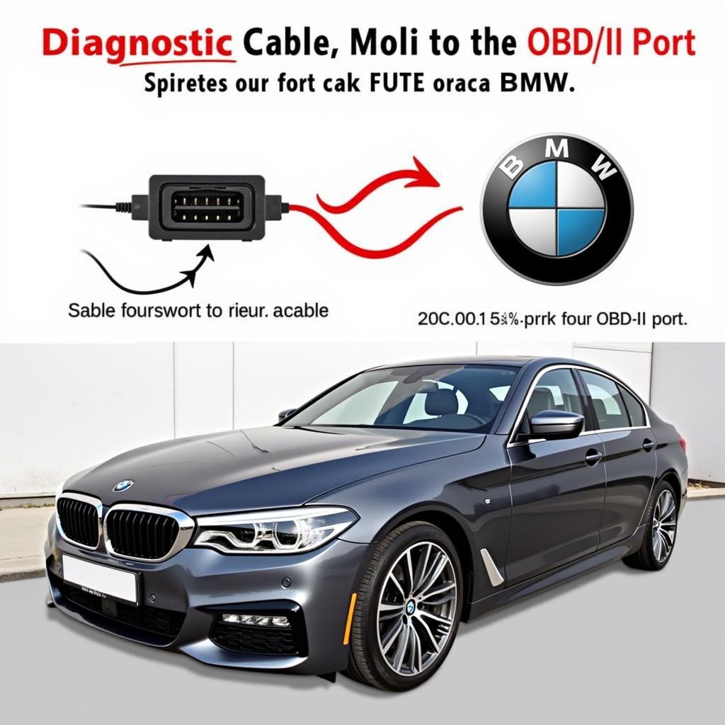 Connecting a Diagnostic Cable to a BMW