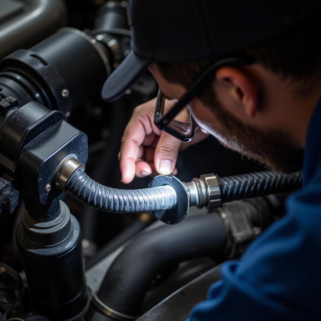 Checking Secondary Air Injection Hoses